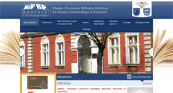 Desktop Screenshot of biblioteka.kartuzy.pl
